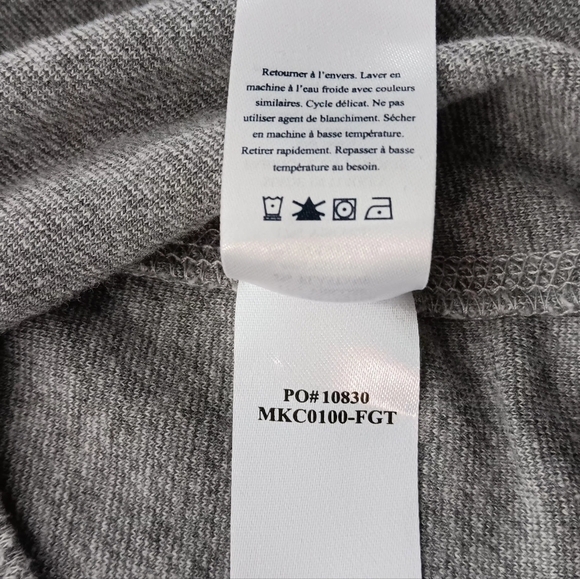 FAHERTY  Heather  Gray Movement 1/4 Zip Pullover.  Size  L - Picture 6 of 8